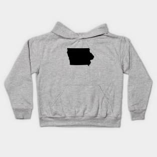 Iowa Black Kids Hoodie